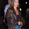 Buy Jessica Alba New York City 2025 Brown Leather Jacket