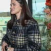 Netflix Awards Brunch Selena Gomez Plaid Coat