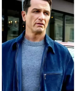 Matthew Rhys The Beast in Me S1 Blue Suede Jacket