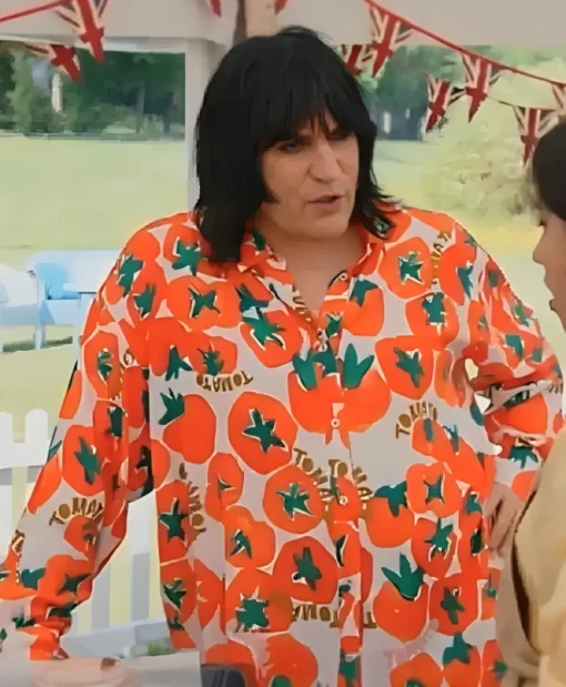 Great British Bake Off S16 Noel Fielding Tomato Print Shirt