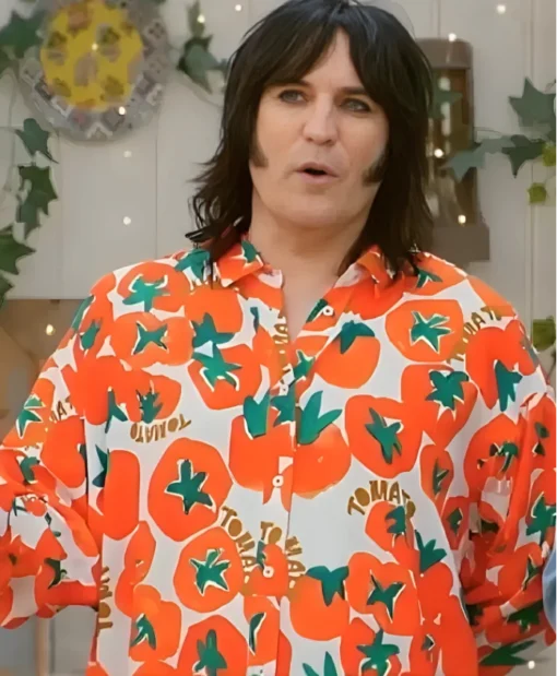 Noel Fielding Great British Bake Off S16 Tomato Printed Shirt