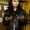 Mabel Mora Only Murders In The Building S05 Selena Gomez Leather Coat