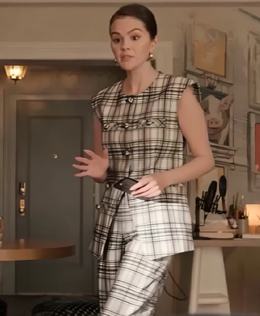 Only Murders In The Building S5 Selena Gomez Plaid Vest Shop Now