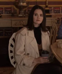 Selena Gomez Only Murders in the Building S5 Mabel Mora Pinstripe Trench Coat