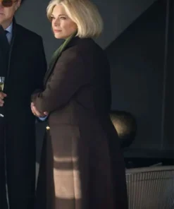 Order Heidi Movie The Woman in Cabin 10 2025 Hannah Waddingham Brown Trench Unisex Coat