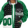 Philadelphia Eagles Gameday Green and Black Varsity Jacket