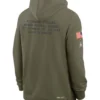 Pittsburgh Steelers 2025 Salute To Service Sideline Olive Hoodie