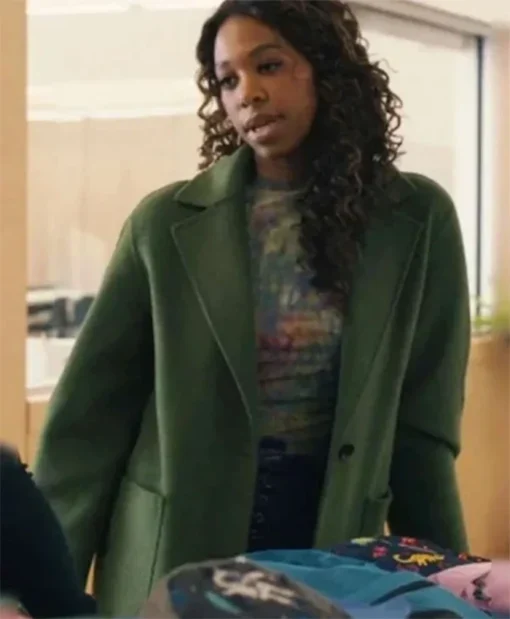 Providence Falls S01 Felicia Simone Green Coat