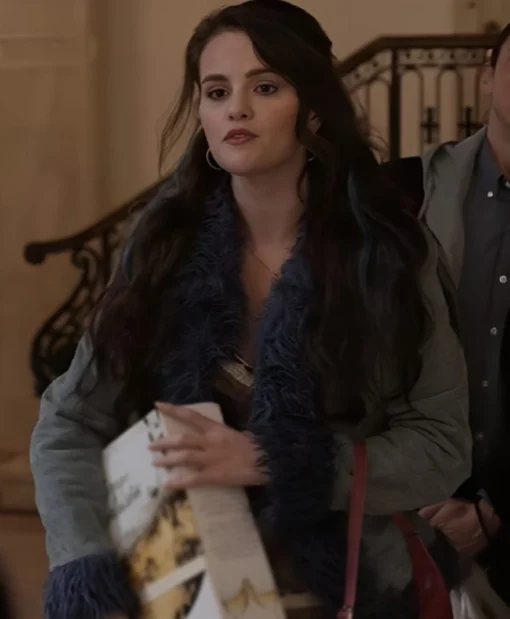 Selena Gomez Only Murders in The Building S05 Mabel Mora Grey Suede Jacket