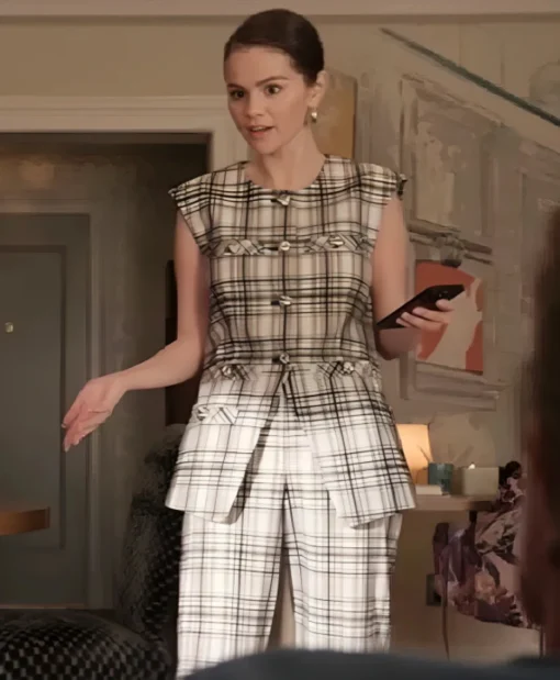 Only Murders In The Building S5 Selena Gomez Plaid Vest