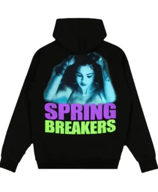 Buy Selena Gomez X Spring Breakers Black Printed Hoodie