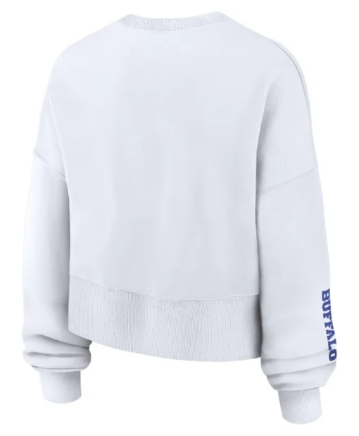 Buffalo Bills White 2025 Rivalries Collection Fleece Oversized Sweatshirt