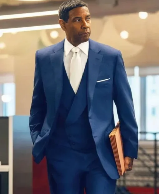 Shop Denzel Washington Highest 2 Lowest Blue Suit For Sale