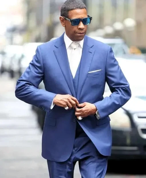 Denzel Washington Highest 2 Lowest Blue Suit