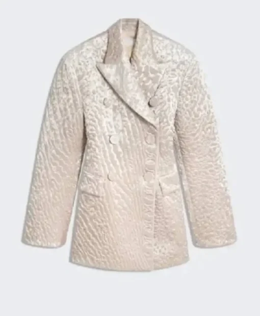 Selena Gomez Fan Phone Call 2025 Double Breasted Jacket