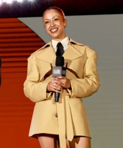 Global Citizen Festival Liza Koshy Belted Trench Coat
