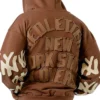 The Today Show 2025 Khalen Saunders White NY Sleeve Brown Hoodie