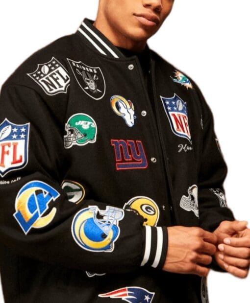 NFL Multi Patch Bomber Jacket