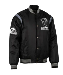 Shop Las Vegas Raiders Black Tailback Varsity Jacket