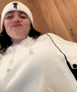 Billie Eilish Hanging Blohsh White Hoodie