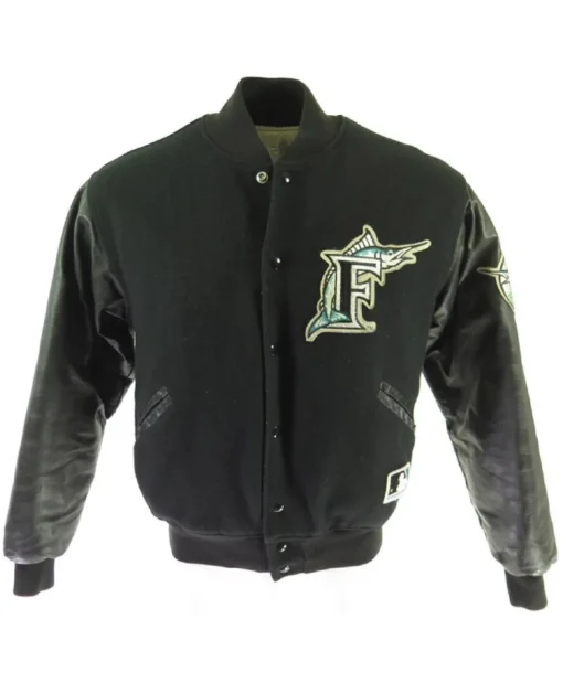 Florida Marlins 80’s Black Varsity Jacket