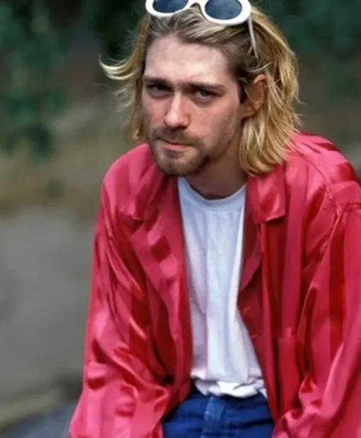 Silk Kurt Cobain Pink Shirt