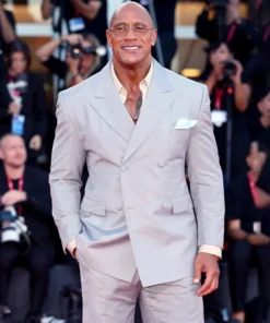 Smashing Machine 2025 Premiere The Rock Dwayne Johnson Suit