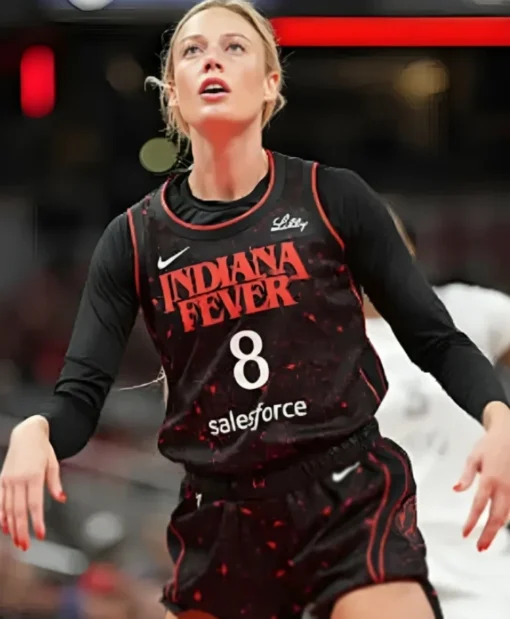 Sophie Cunningham Indiana Fever Stranger Things Black Unisex Jersey