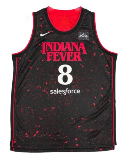 Sophie Cunningham Indiana Fever Stranger Things Black Unisex Jersey Shop Now