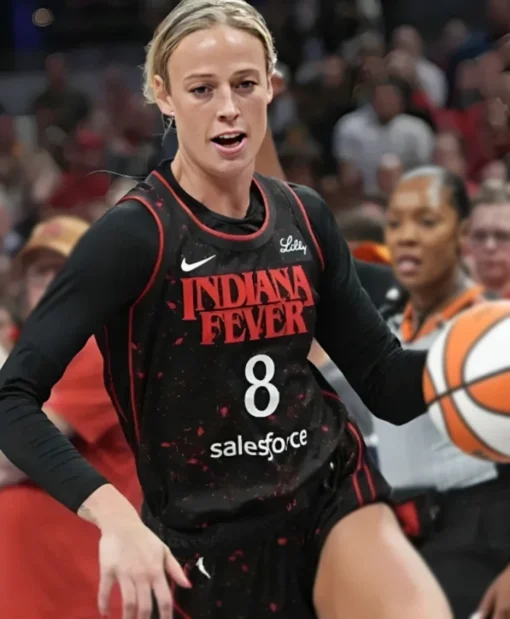 Sophie Cunningham Indiana Fever Stranger Things Black Jersey