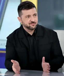 Volodymyr Zelenskyy Special Report With Bret Baier 2025 Black Jacket