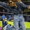 Beyoncé Super Bowl LIX Halftime Show 2025 Oversized Back Leather Jacket