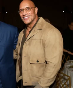 Dwayne Johnson TIFF Tribute Awards Suede Jacket