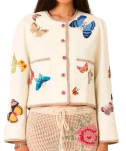 Tamron Hall Show 2025 Victoria Lampley Butterfly White Jacket