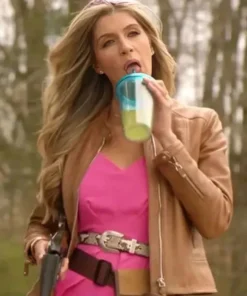 The Hunting Wives Alexandria DeBerry Leather Jacket