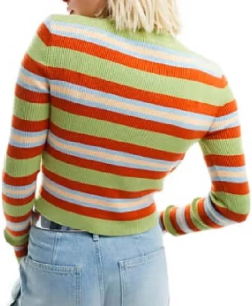 The Girlfriend 2025 Olivia Cooke Multicolor Striped Sweater