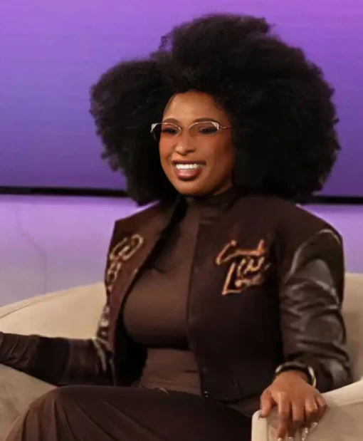 Jennifer Hudson The Jennifer Hudson Show S04 Brown Varsity Jacket