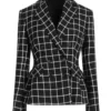 Shop The Morning Show Jennifer Aniston Checked Black Blazer