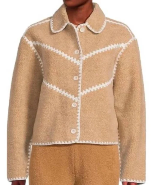 The Wrong Paris 2025 Miranda Cosgrove Brown Jacket