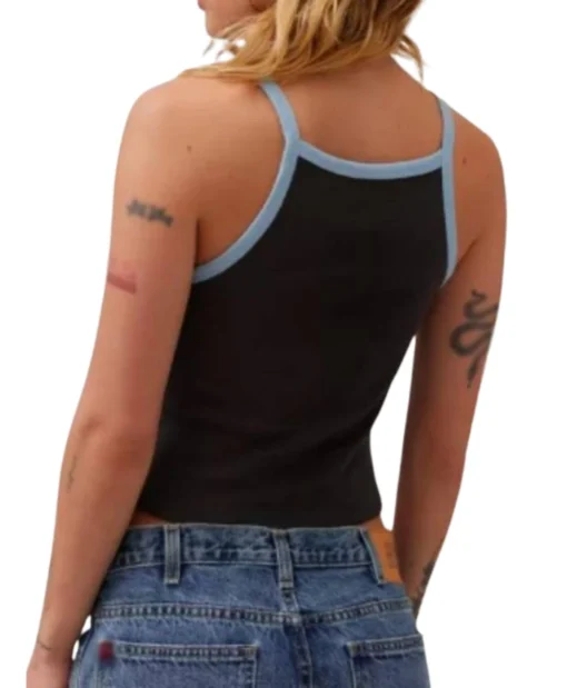 Shop The Wrong Paris 2025 Miranda Cosgrove Paris Black Tank Top