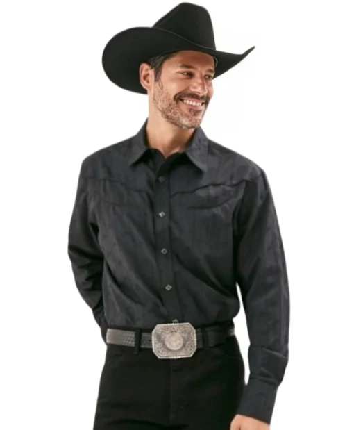Pierson Fodé The Wrong Paris 2025 Trey McAllen Black Western Shirt