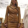 First Lady Melania Trump Brown Blazer