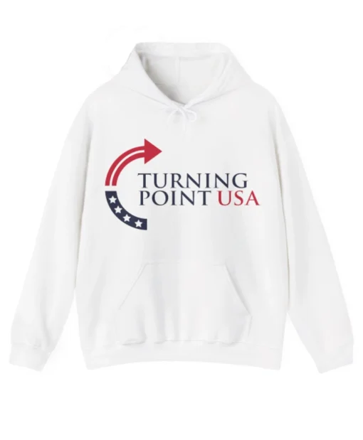 Turning Point USA Black & White Hoodie For Unisex