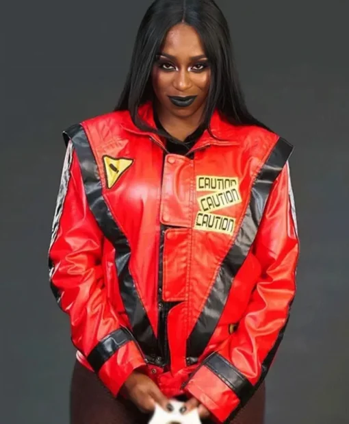 Naomi Proceed With Caution Red Jacket