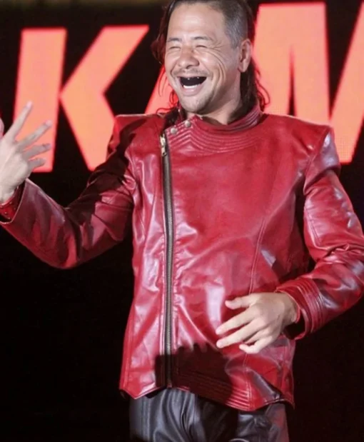 Shinsuke Nakamura Red Leather Jacket