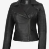 Women Fashion Black Leather Biker Jacket