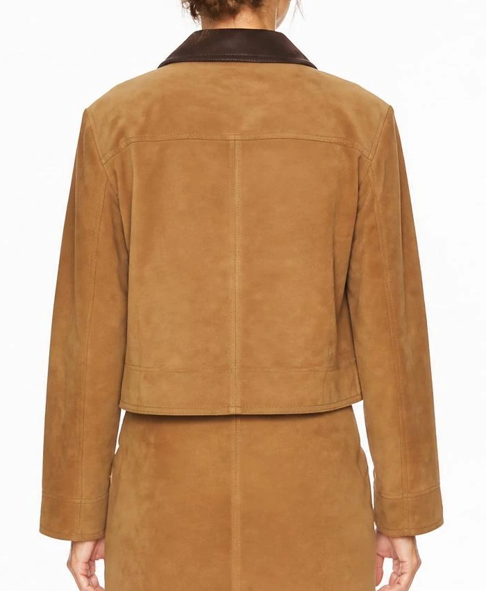 Women Walters Crop Suede Jacket
