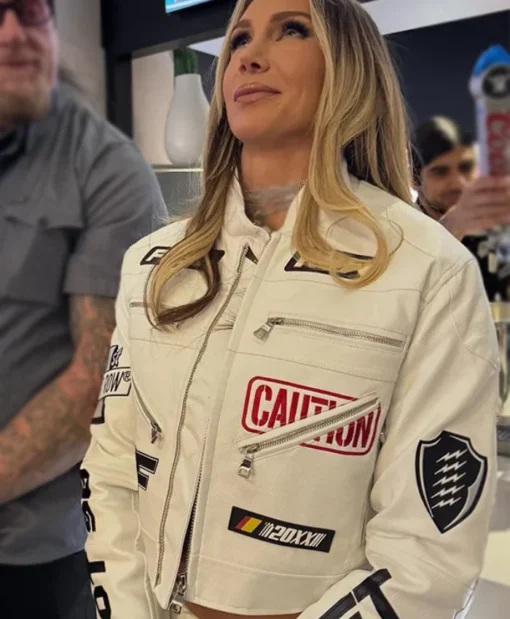 WWE Charlotte Flair Cropped Racing Jacket