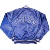 Indianapolis Colts 80s Blue Full-Snap Satin Jacket