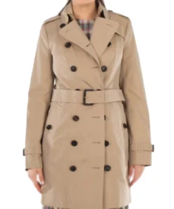 Jessica Capshaw 9-1-1 Nashville S01 Blythe Hart Brown Cotton Trench Coat